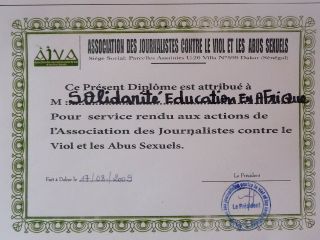 Diplome des journalistes de dakar 0809