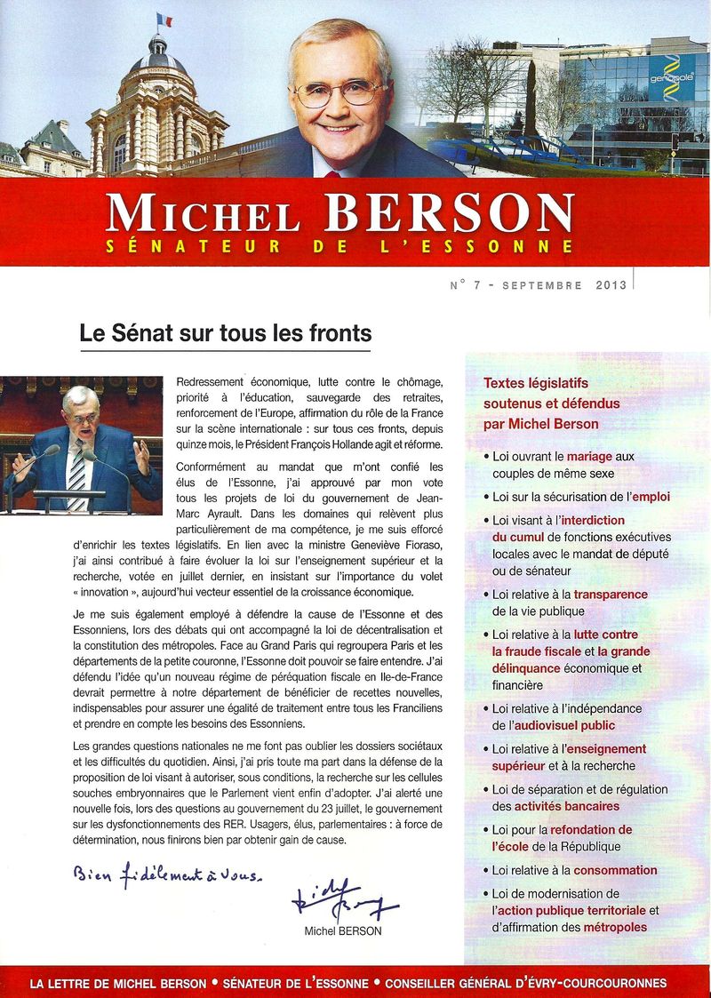 Lettre de Michel Berson, n°7 - 1